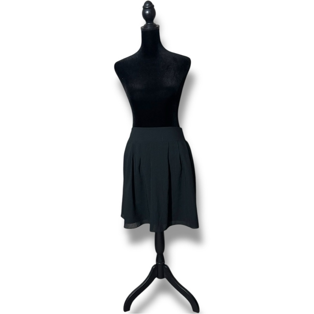 A New Day NWT XL Ebony Fully Lined High Wide Waistband Fit and Flare Mini Skirt - Picture 5 of 15